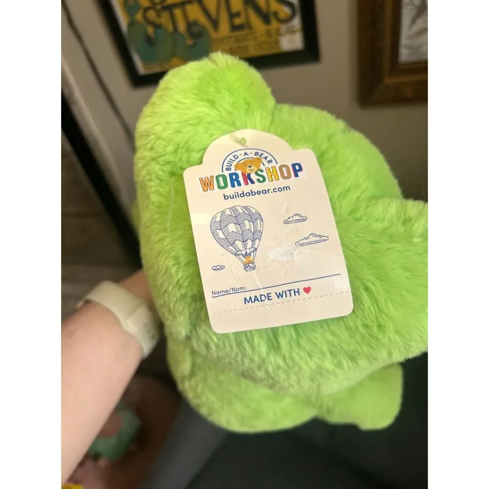 Build-A-Bear 2021 Green Frog Plush NWT Stuffed Animal